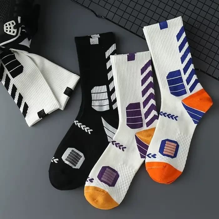 5 paires de chaussettes pour hommes, chaussettes de sport mi-tube épaisses noires et blanches, chaussettes amusantes pour l'automne et l'hiver, Calcetines Hombre Rayas Regalo Hombre