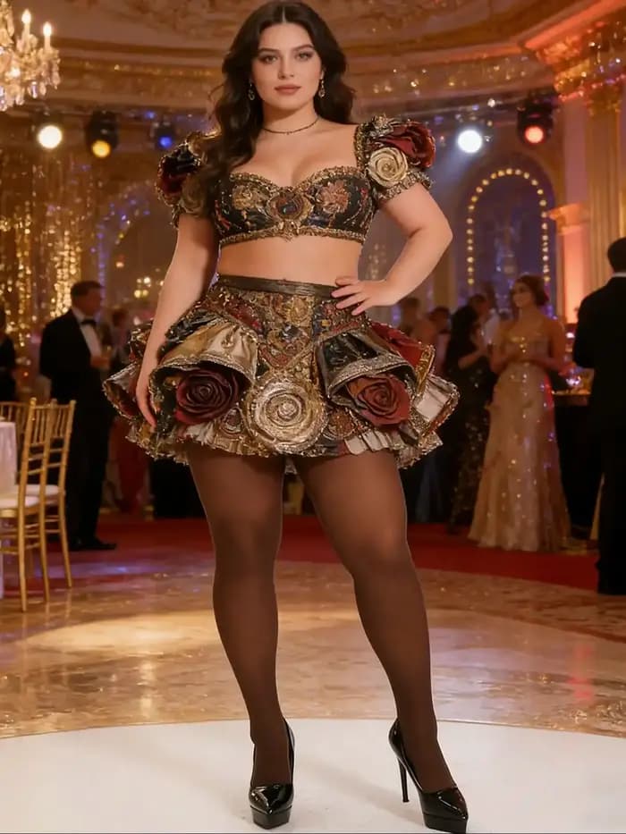 1 paire de collants en nylon opaque marron pour femmes grandes tailles, confortables pour les silhouettes généreuses