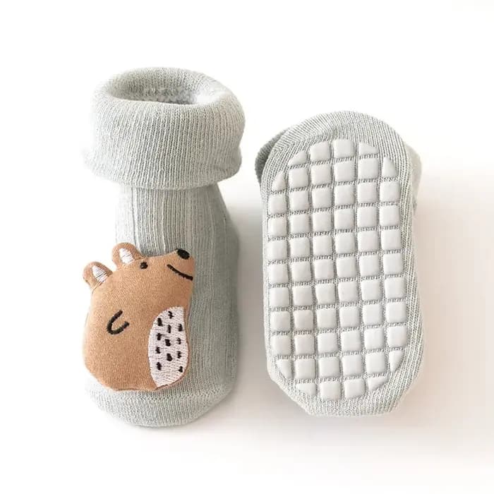 Mignon dessin animé Animal bébé chaussettes pour garçon fille printemps coton ours canard anti-dérapant semelle