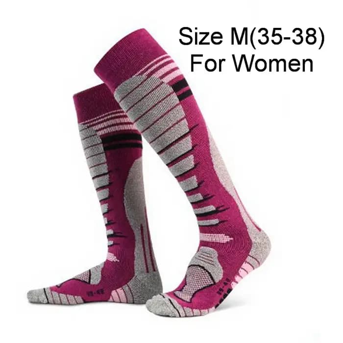 Chaussette de ski en laine mérinos pour homme et femme
