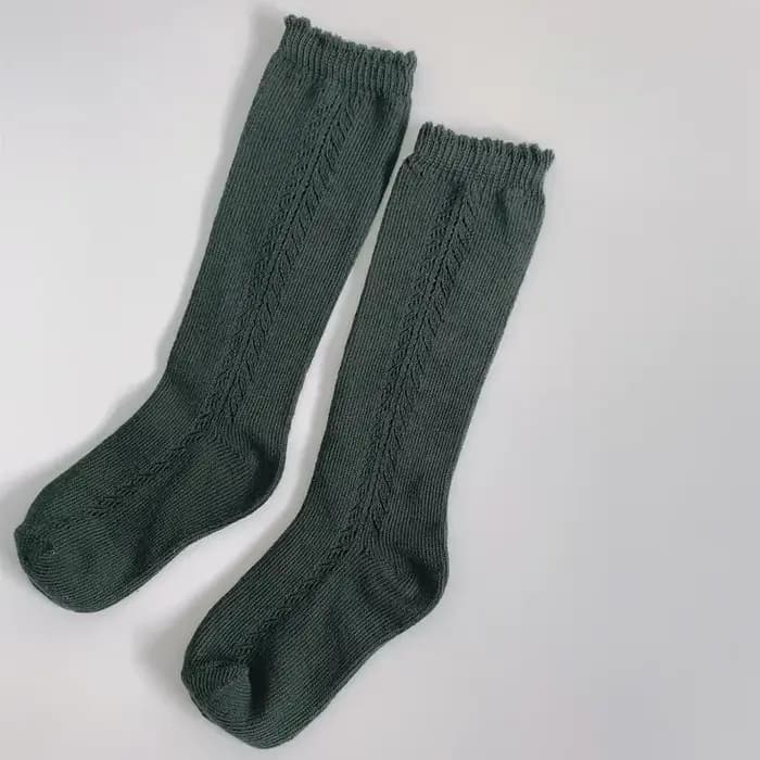 1 paire 100% coton enfants chaussettes hautes bébé filles garçons printemps automne