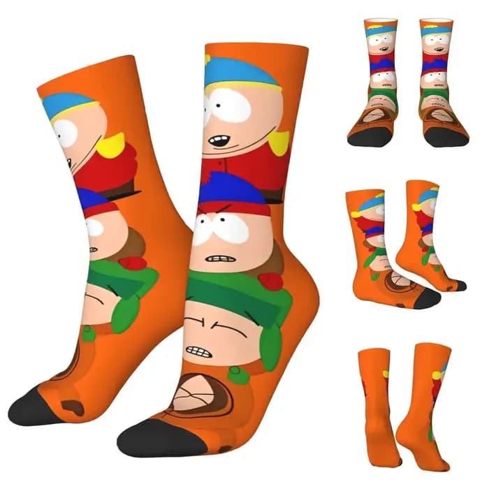 Chaussette en laine unisexe S-southpark Theme Breaking Park RNCan High FS