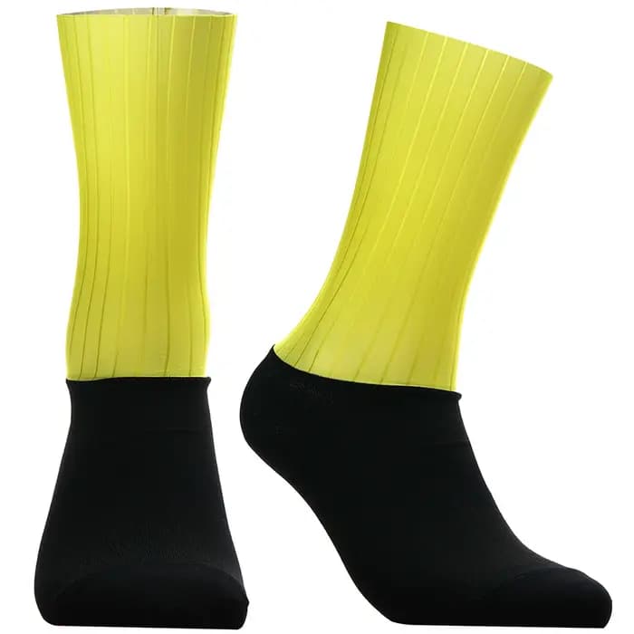 Chaussettes aérodynamiques de l'équipe de vélo, antidérapantes, sans couture, pour cyclisme de route, course en plein air, Sport à Compression, nouvelle collection 2024
