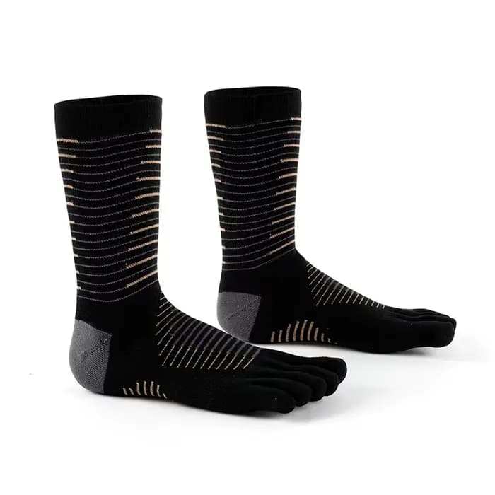 MEIKAN chaussettes de sport Coolmax à cinq doigts pour hommes chaussettes de Compression extérieure