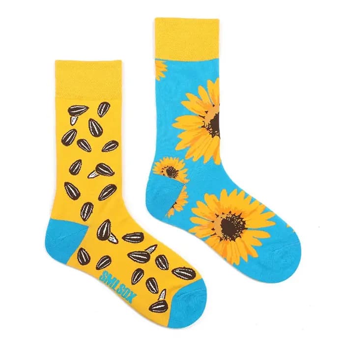 Chaussettes en coton colorées AB Tide pour hommes et femmes, chaussettes originales, fleurs, fruits, bonbons, cadeaux de réunion pour 03 amis, 1 paire