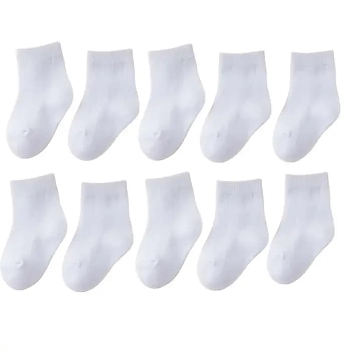 Nouvelles chaussettes décontractées blanches pour enfants