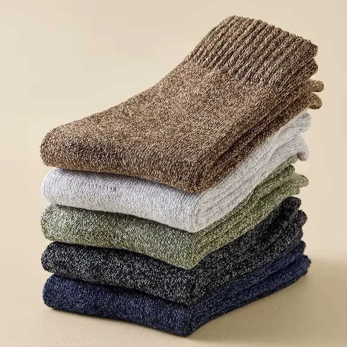5 paires de chaussettes chaudes d'hiver pour hommes
