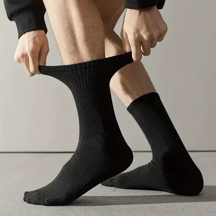 10/20 paires hommes femmes Anti odeur tricoté mi Tube chaussettes adaptées toutes les saisons absorbant la sueur respirant Couples décontracté sport chaussette