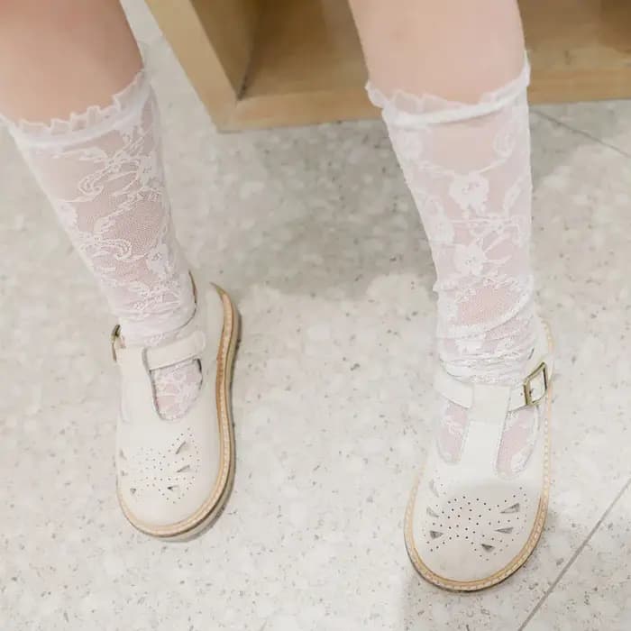 Chaussettes en dentelle pour bébé fille