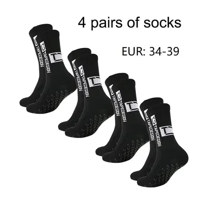4 paires de nouvelles chaussettes de football collées à tube central TC pour l'entraînement sportif et la compétition