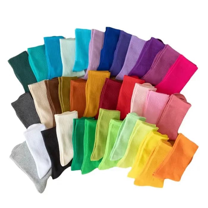 Chaussettes unisexes décontractées en coton