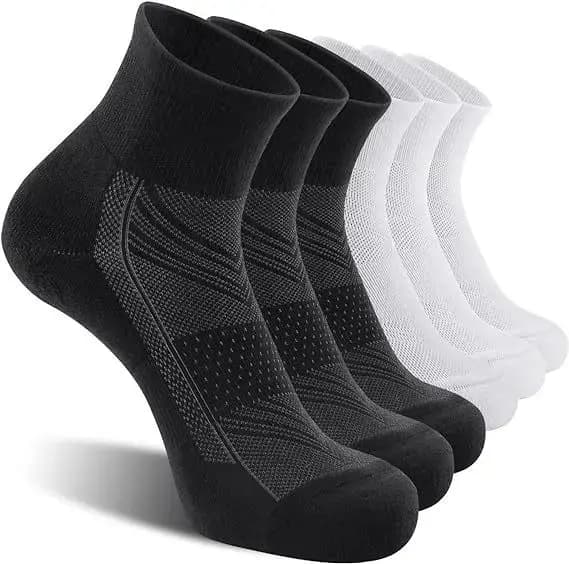 6 paires de chaussettes de sport pour hommes, confortables, absorbant la sueur, respirantes, amortissantes, absorbant les chocs, chaussettes de sport décontractées pour basket-ball