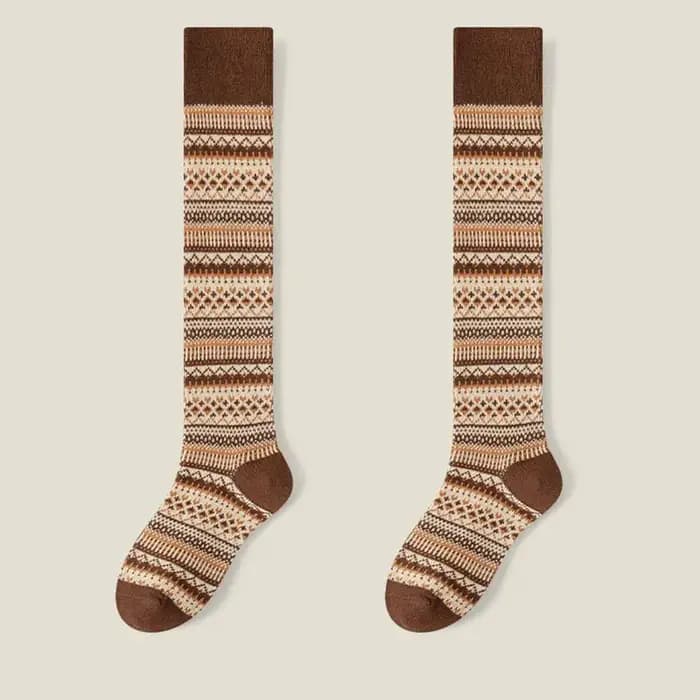 Chaussettes femmes moyen et haut Tube mollet et genou