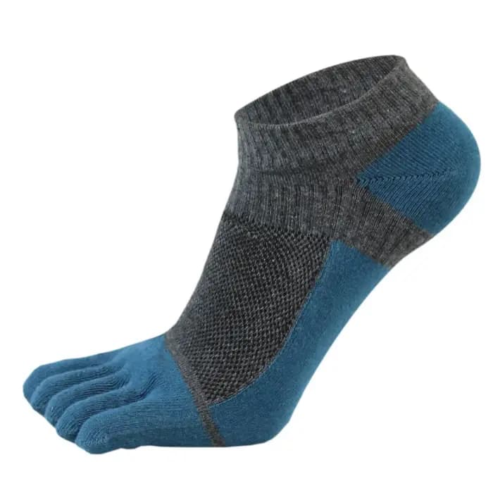 Chaussettes à cinq doigts en coton pur pour hommes, chaussettes de sport respirantes, confortables,
