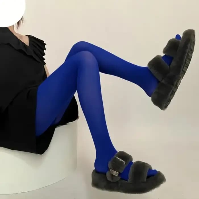 Collants Sexy pour femmes, bas longs, couleur rouge, velours, sans couture, printemps été automne, grands collants élastiques, Resille Rouge