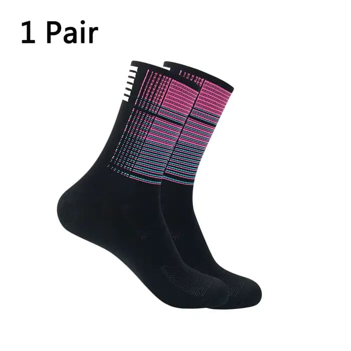 YKYWBIKE – chaussettes de Sport respirantes pour hommes et femmes, 9 couleurs, marque professionnelle, cyclisme, course, vélo de route, extérieur