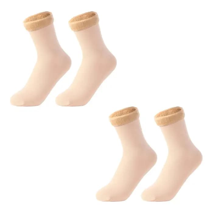 1-5 paires de chaussettes de neige en cachemire d'hiver pour femmes