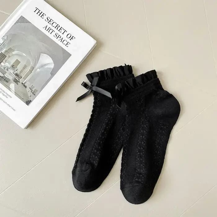 Chaussettes en dentelle à volants pour femmes