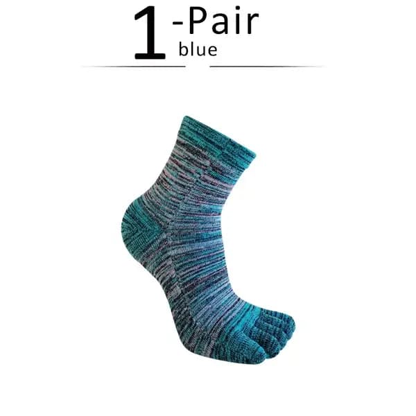 Chaussettes courtes à cinq doigts colorées pour homme