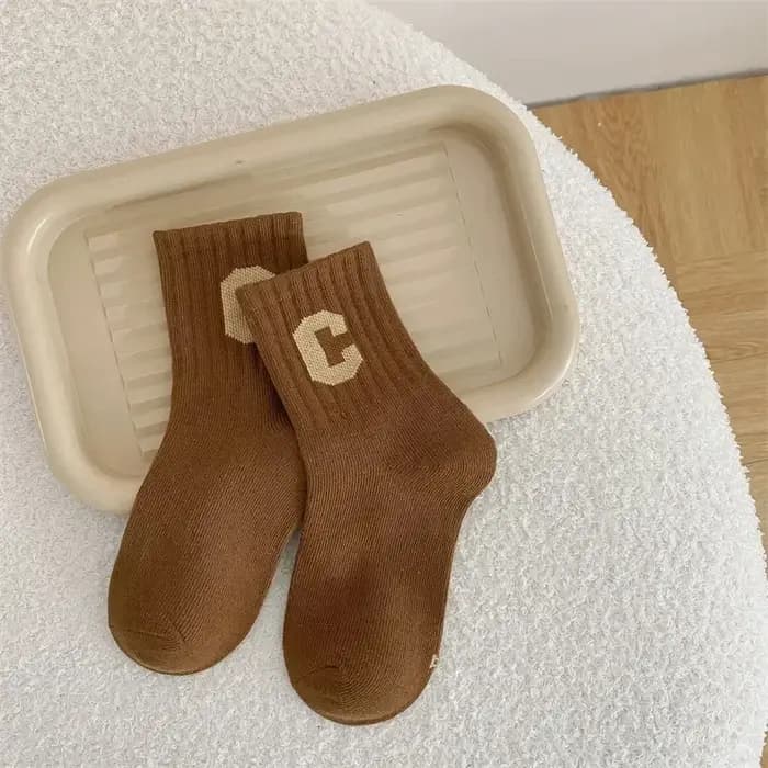 Chaussettes de sport chaudes en coton pour enfants
