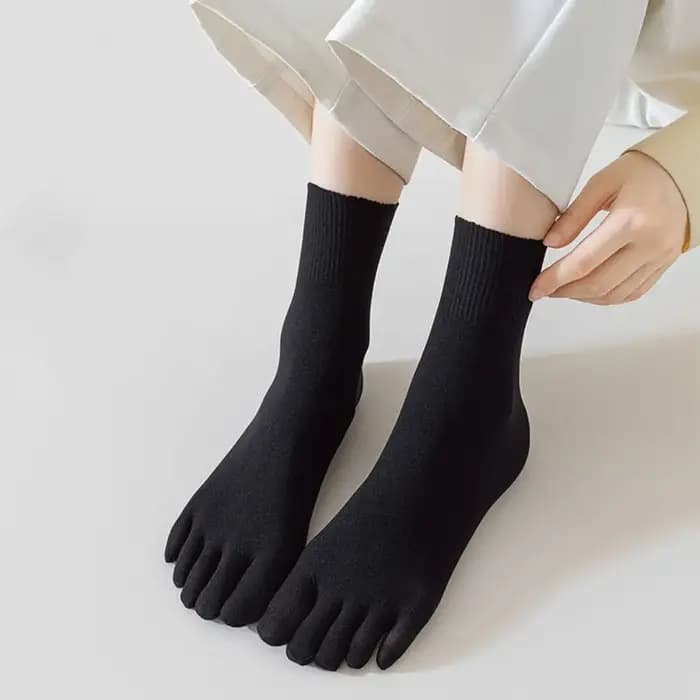 Chaussettes mi-longues en maille de coton pour femmes