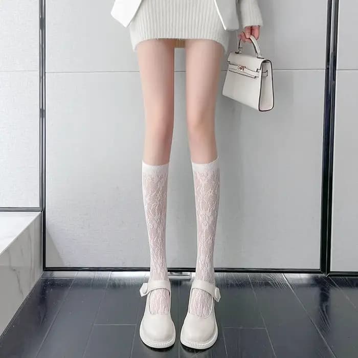 Chaussettes Lolita en dentelle Cosplay pour femmes