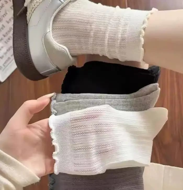3/5/6 paires de chaussettes en coton doux à motif d'ours de dessin animé