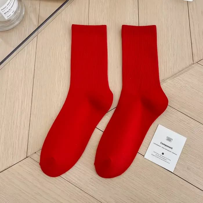 1 paire de chaussettes de sport à la mode japonaise pour femmes et filles