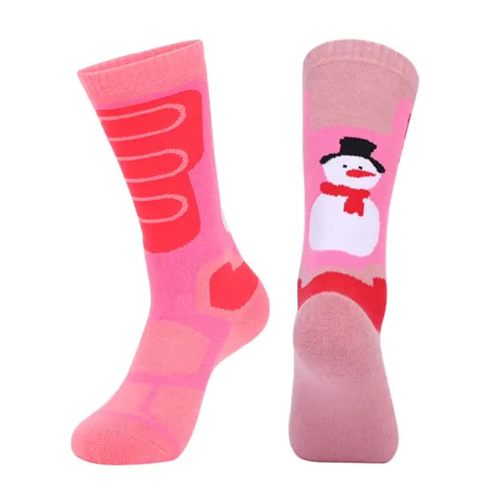 Chaussettes de ski thermiques chaudes pour enfants, chaussettes d'hiver pour garçons et filles, ski
