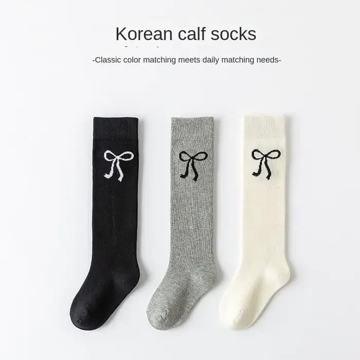 3 paires de chaussettes d'école mi-mollet pour adolescentes