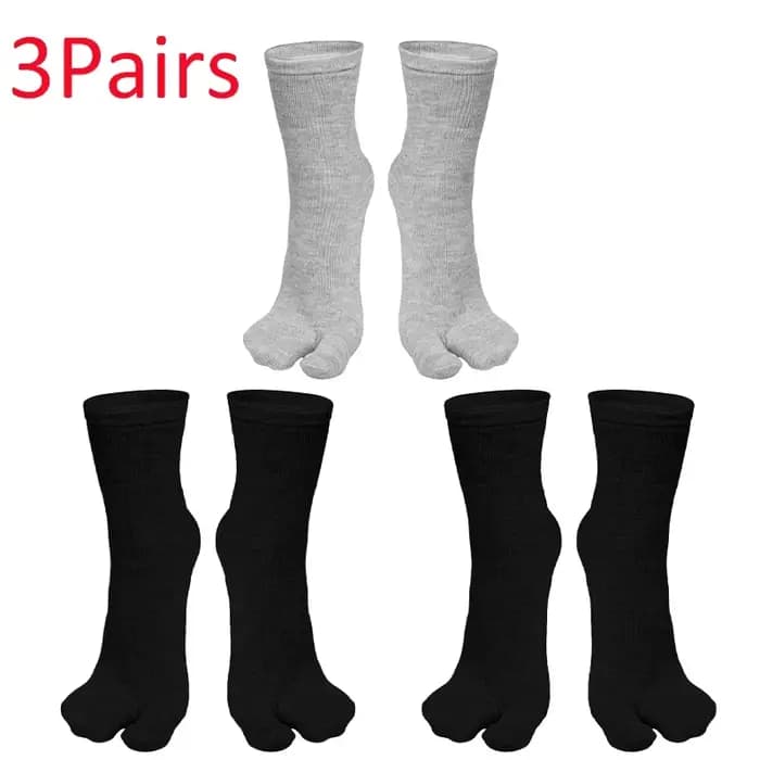 Chaussettes Tabi Parker de style japonais pour hommes et femmes