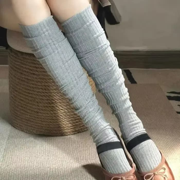 JK – chaussettes hautes aux genoux pour femmes