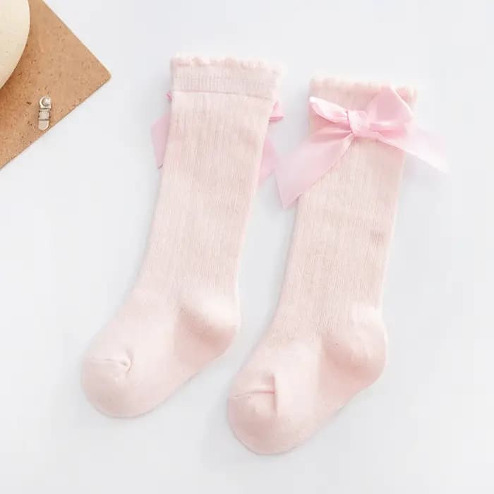 Chaussettes Mi-Hautes en Coton avec Gros Nministériels d pour Nouveau-né Fille