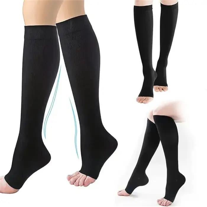 Chaussettes de compression S-XXL 1 paire médicale prévenir les varices tuyau de soutien sans orteils pour femmes hommes