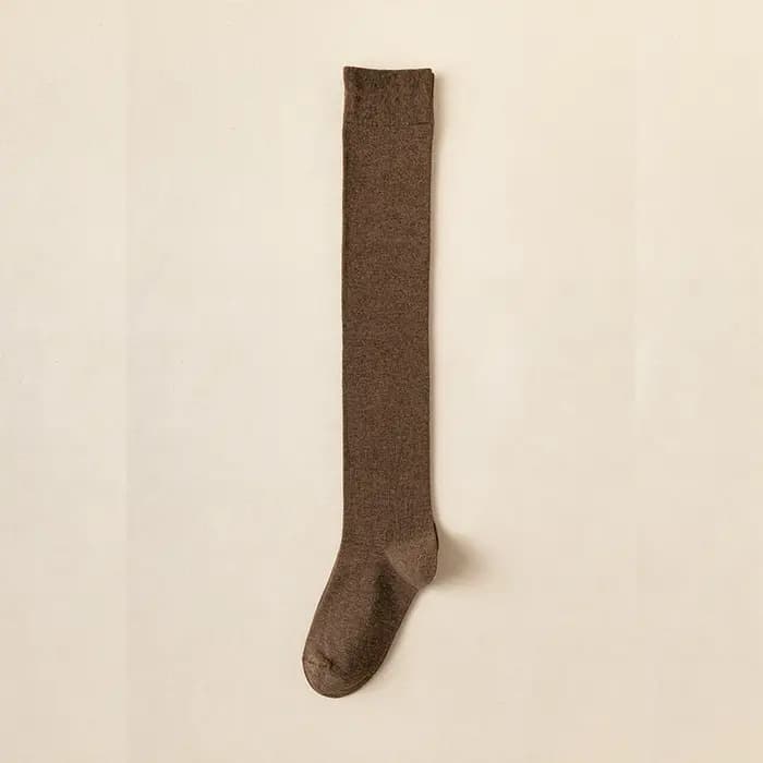 Salina femmes chaussettes coton Tube sur le genou hiver printemps nouvel an couleur unie mode personnalité loisirs sport confortable