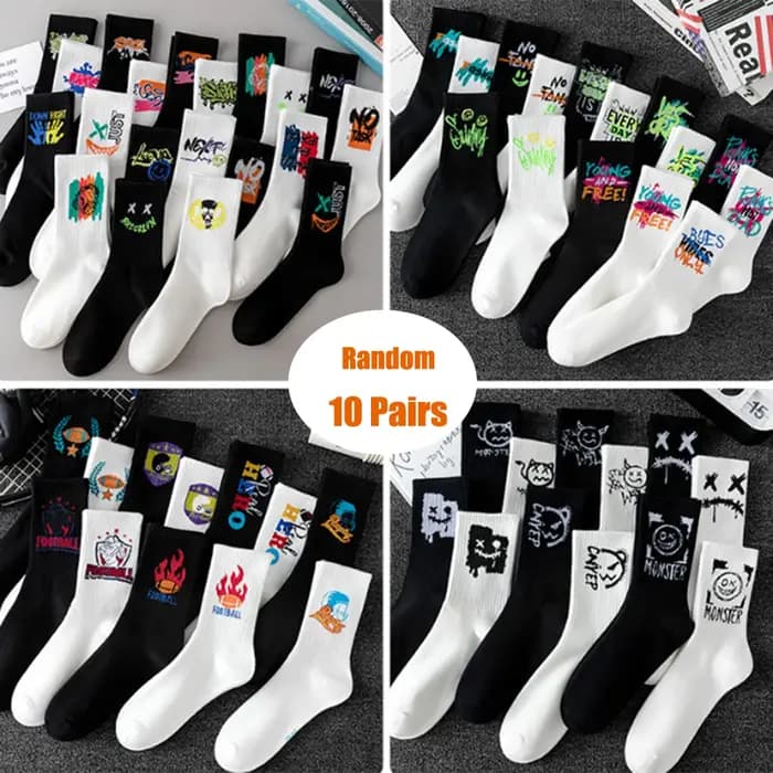 10 paires de chaussettes de sport à la mode pour Couple