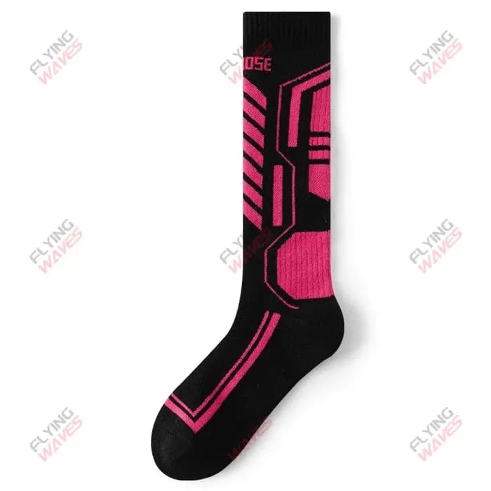 Chaussettes de Ski chaudes et épaisses pour femmes, chaussettes longues antidérapantes à Compression, Absorption d'humidité pour jeunes femmes, Ski, Sports de neige d'hiver