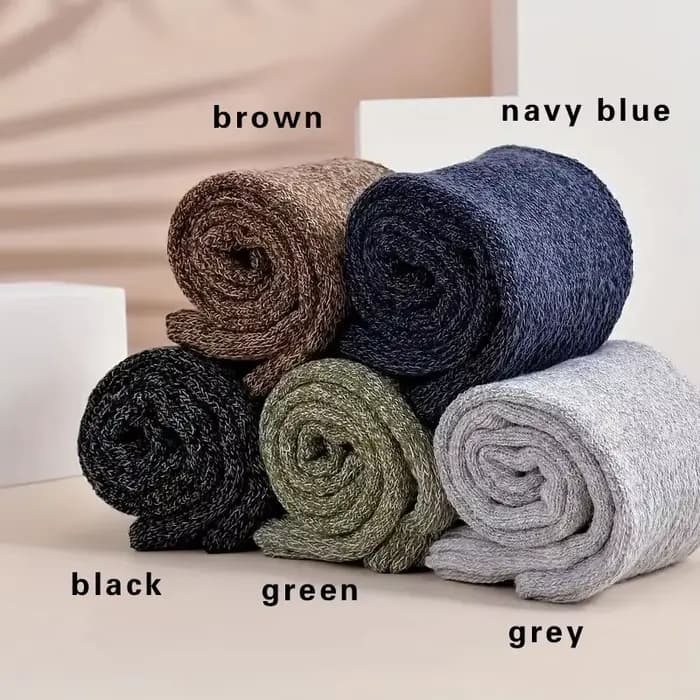 5 paires de chaussettes chaudes d'hiver pour hommes et femmes