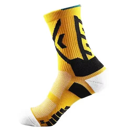 Elite Sport cyclisme basket-ball chaussettes Compression course homme noir tendance respirant longue