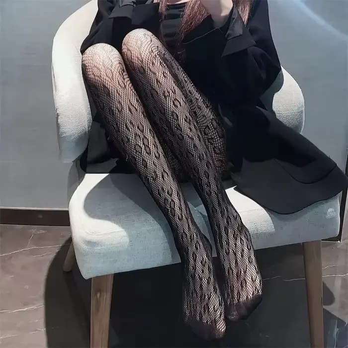 Sexy imprimé léopard européen rétro noir femmes collants en soie été mince transparent