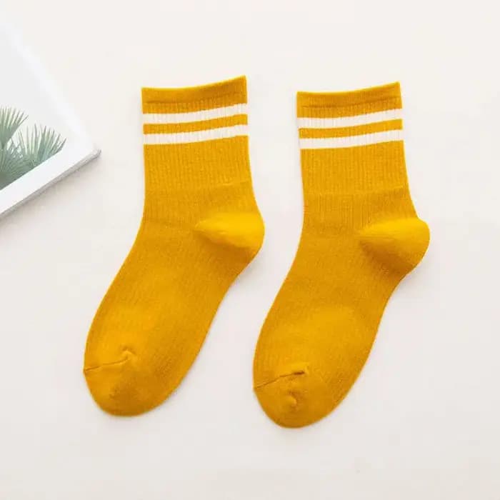 Épaisseur drôle nouveauté mignon coton ample rayé hommes chaussettes longues mode rue Couple haute qualité jeunesse chaussette