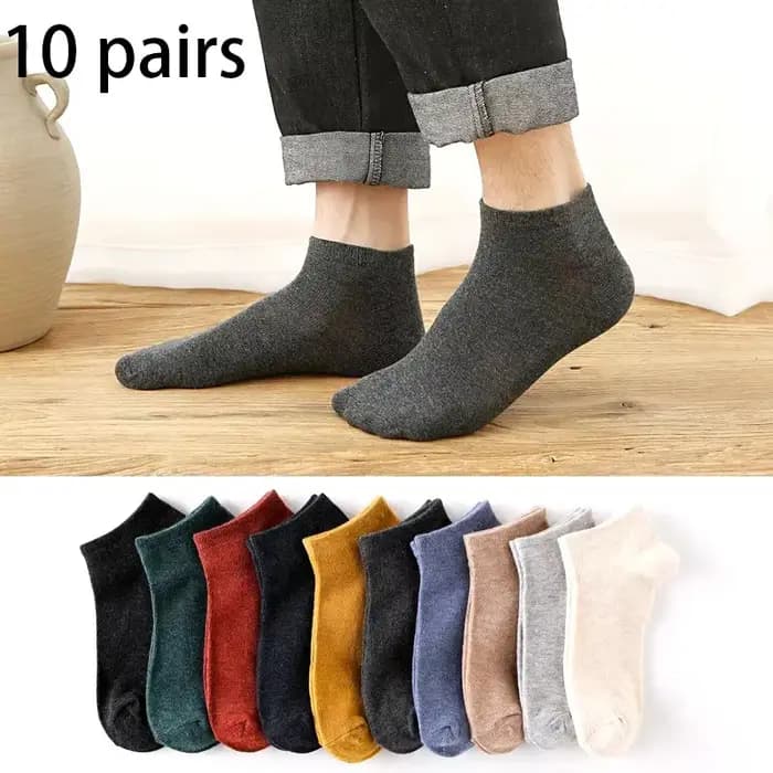 5/10 paires coton hommes chaussettes Pack respirant chaussette ensemble haute qualité