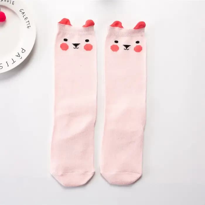 Chaussettes mignonnes en coton pour enfants de 0 à 6 ans