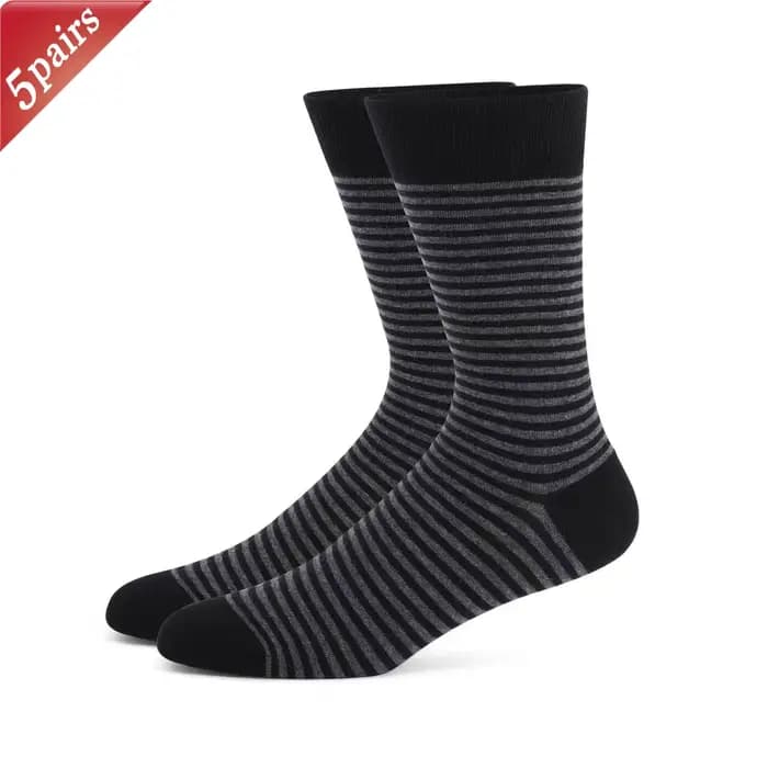 5 paires de chaussettes pour hommes ensemble surdimensionné Simple affaires sport polyvalent mi